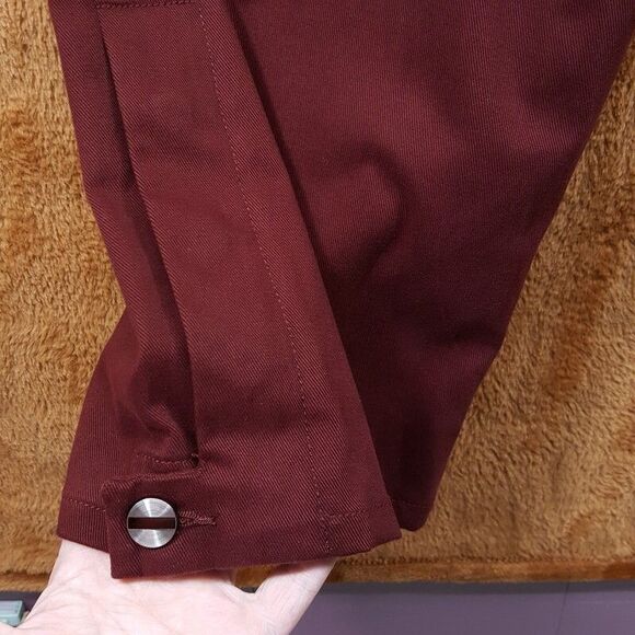 VAYDER Pants Mens Size 32 Burgundy Wide Leg Carpenter Studded Baggy Relaxed $495 - Picture 7 of 12